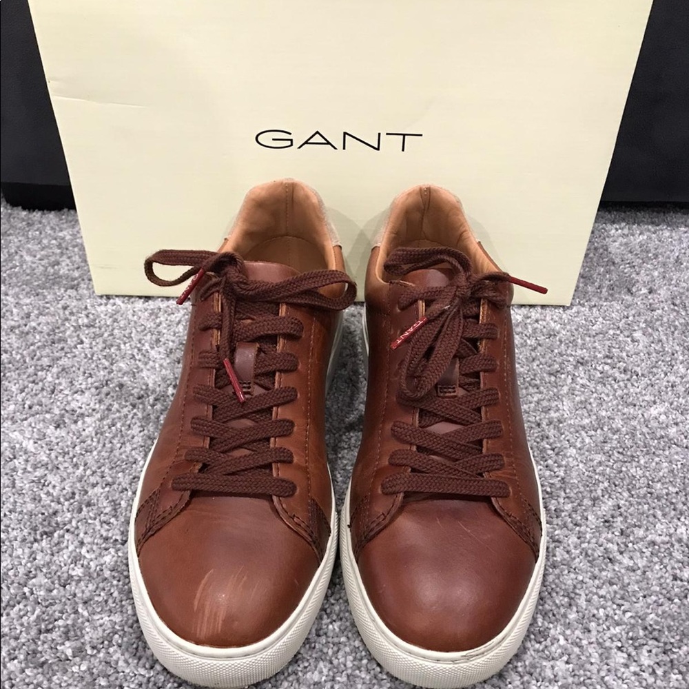Men’s GANT Denver Cognac leather Sneaker